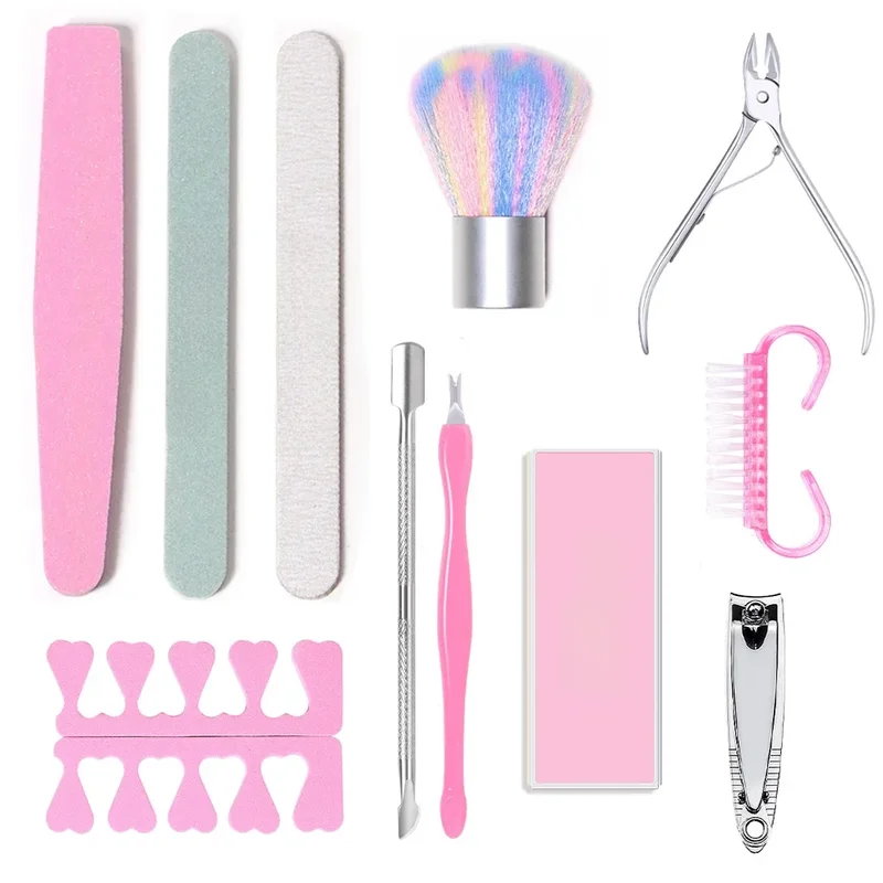 AliExpress - YIKOOLIN soin manucure ensemble manucure ensemble professionnel coupe-ongles Kit 3 pièces limage des ongles façonnage 2 pièces séparateur