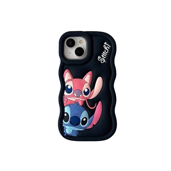 Stitch Silikonfodral - För iPhone Svart iPhone 11 Pro Max iPhone 11 Pro Max Svart iPhone 11 Pro Max Svart