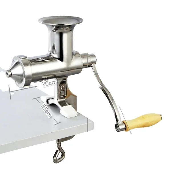 Hvedegræs Saftpresser, Rustfrit Stål, Manuel Betjening, Sølv