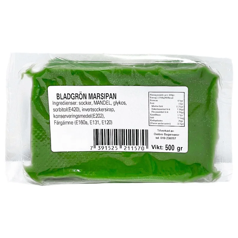 Marsipan Bladgrønn 500 g