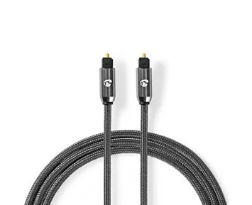Nedis Optical Toslink - 2m - Optisk ljudkabel Toslink, 2 meter