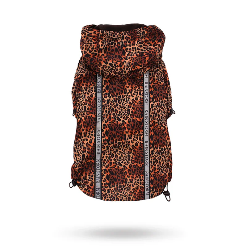 Urban Pup - Cheetah Print Rainstorm Regntäcke - Regnkläder, regnjacka & regntäcke till hund