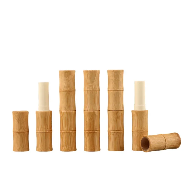 AliExpress - 10/30/50 Stück 2,8 g leerer natürlicher Bambus DIY Lippenstift Lippenbalsam Lippentube Kosmetikbehälter leere Lipgloss-Röhre