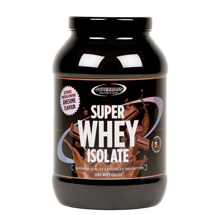 SUPERMASS NUTRITION SUPER WHEY ISOLATE Valleproteinisolat 1300 g, Chocolate Milkshake - Bodyman.dk