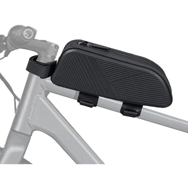 Top Tube Cykelrammetaske TPU Vandafvisende Cykelrammetaske, Cykeltilbehør Top Tube Frontrammetaske, Sort Cykeltaske med Cykelopbevaring