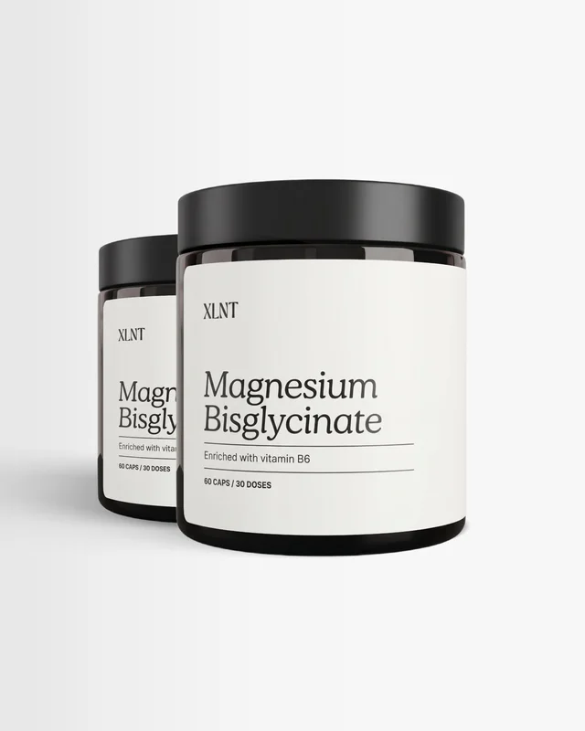 2 x XLNT Sports Magnesium Bisglycinate - 60 kapselia