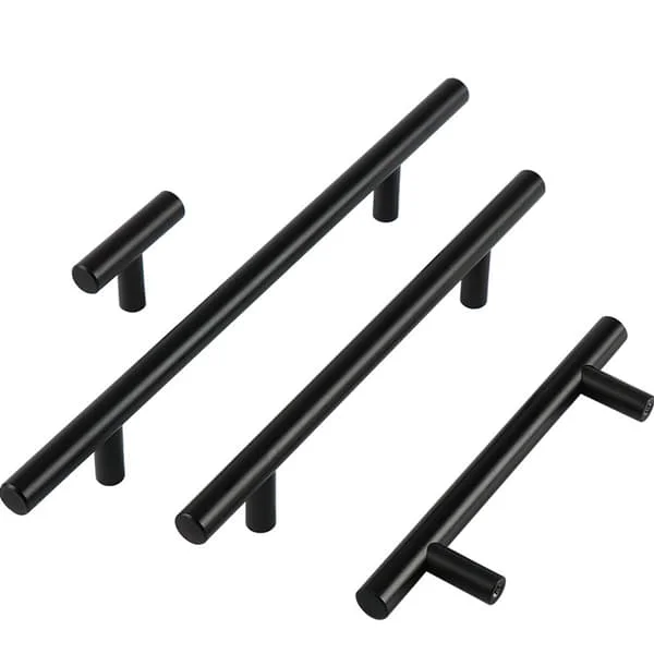 10 stk. Europeiske håndtak i aluminiumslegering for kjøkkenskap, garderobehåndtak, drahåndtak, total lengde 200 mm, hullavstand 128 mm KLB