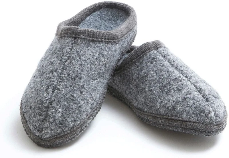 Ulle Original M's Wool Slippers Grey Melange