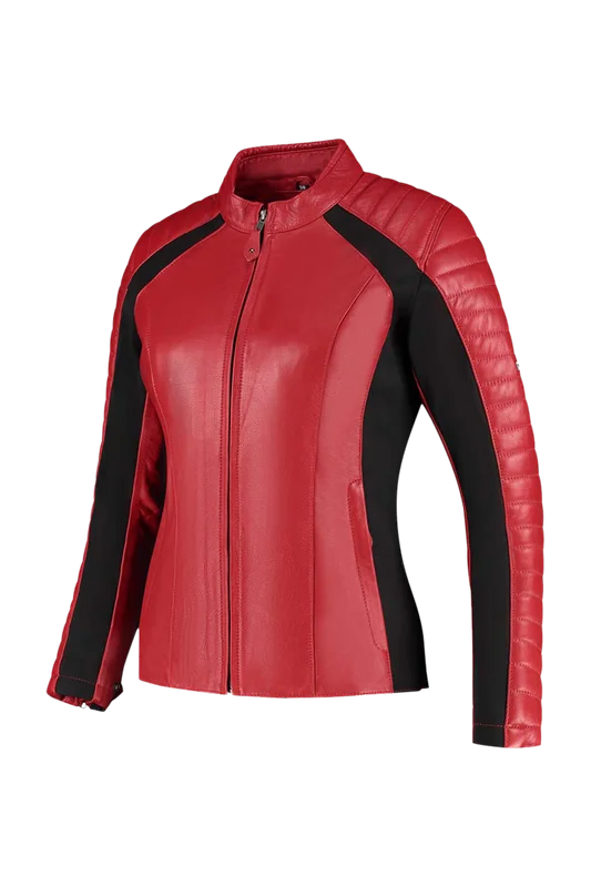 Giacca Moto Donna Rusty Stitches Donna Rosso/Nero 40