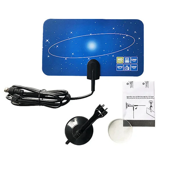Digital TV Antenne Signalforbedring Ultra Slank Bærbar HD TV Antenne til Digital TV
