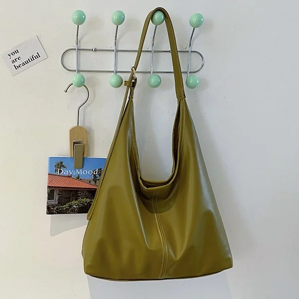 Elegant Vintage-Inspired Tote Bag for Women - Trendy Shoulder & Armpit Bag - Perfect for Work or Travel Handbag - Vegan