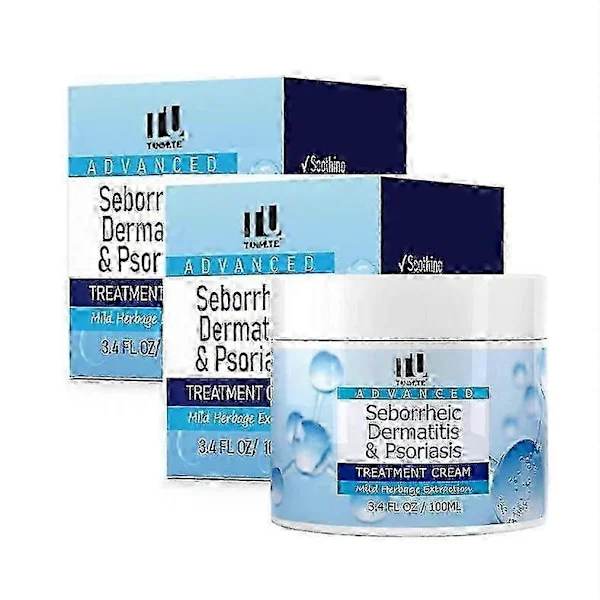 1-5x Seborrheic Dermatitis Cream, Antifungal Shampoo, Scalp Treatment for Psoriasis, Folliculitis, Dry Scalp, Anti-itch, Soothing (2 pcs)