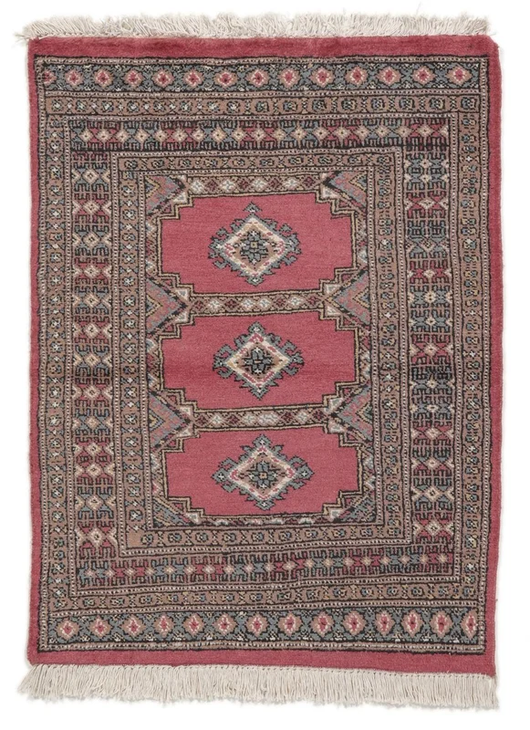 Oriental Pakistan Bokhara 2Ply Rug 79X105 Dark Red/Brown Wool