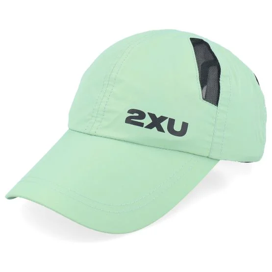 2XU - Grønn unconstructed Caps - Run Cap Digital Mint/Black Dad Cap @ Hatstore