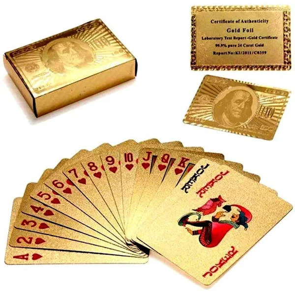 Spillekort / kortspil - guld