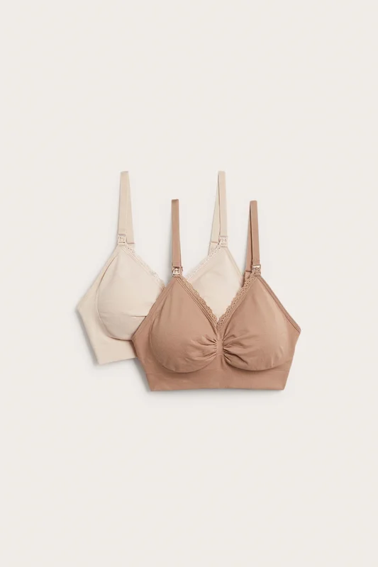Kappahl | Amnings bh 2-pack Beige S | Dam