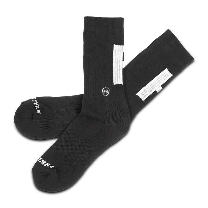 Chaussettes Fasthouse Varsity Performance Crew Noir S-M