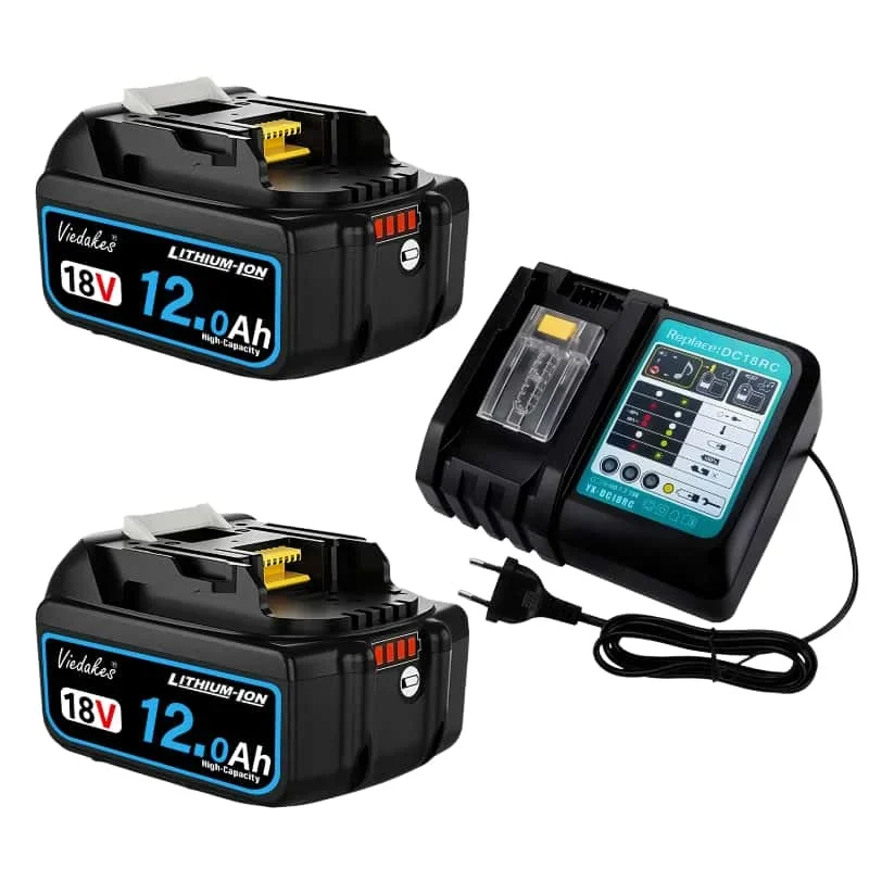AliExpress - Kompatibel mit Makita 18V Akku für Makita Werkzeug, DGA504, DTD173, TW004G, DGA506, wiederaufladbarer 18V 12,0Ah Lithium-Akku