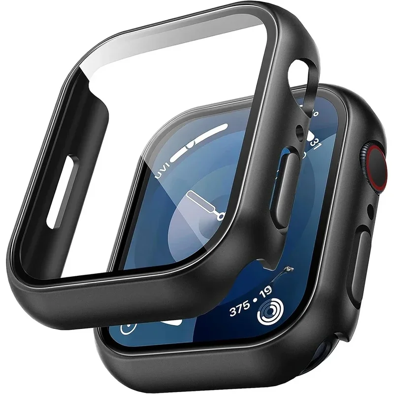 AliExpress - Gehard glas Screen Protector Case Cover voor Apple Watch Series 10 9 Ultra 8 7 6 5 4 3 2 SE 49MM 45MM 41MM 40 44MM Accessoires