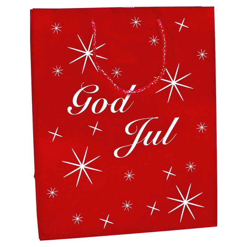 God Jul Lahjakassi Punainen Keskikokoinen