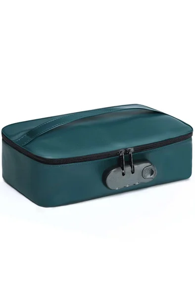 Lockable Discreet Box Luxury Green Förvaring sexleksaker - Blushme.se