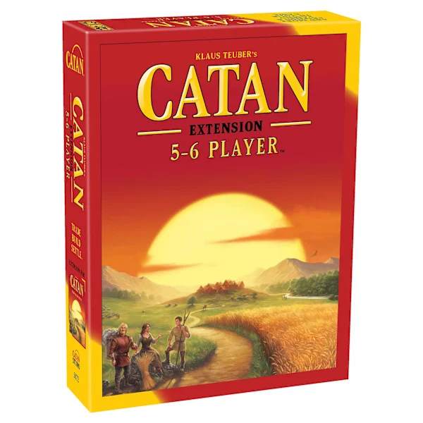 Catan (peruspeli) seikkailupeli aikuisille ja perheille Ikä 10+ Sopii 3–4 pelaajalle Keskimääräinen peliaika 60 minuuttia (Catan Red Expansion