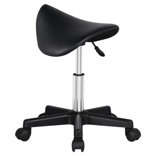 Säädettävä satulatuoli pyörillä - Svart / satulatuoli pyörillä / työtuoli ergonominen