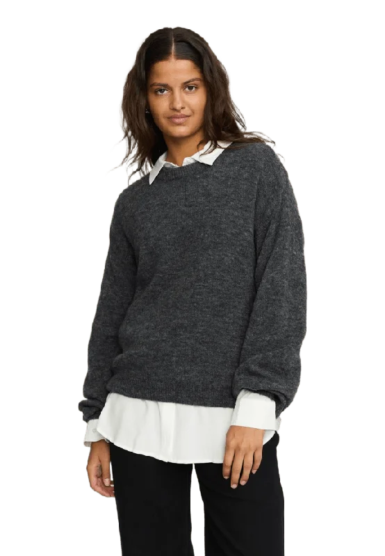 Soft Rebels Srallison Knit Tröjor Dam Grå XS