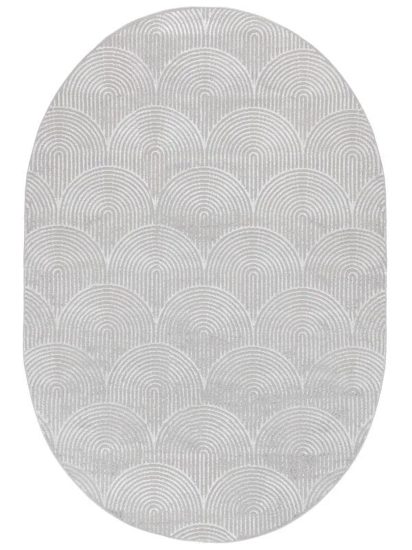 Art Deco 200X300 Grey/Silver Grey Geometric Rug