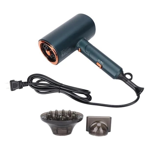 Hårfön Vikbar Design Snabbtorkande Kraftfullt Luftflöde Intelligent Kontroll Ergonomisk Bärbar Hårfön US-kontakt 110V 1200W
