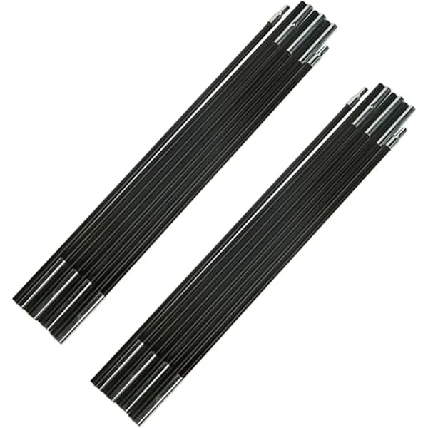 Universal trampoline glassfiberstang, brukes til å erstatte toppstang/metallring - 2 hetter [total lengde 3,4 meter] 8 seksjoner