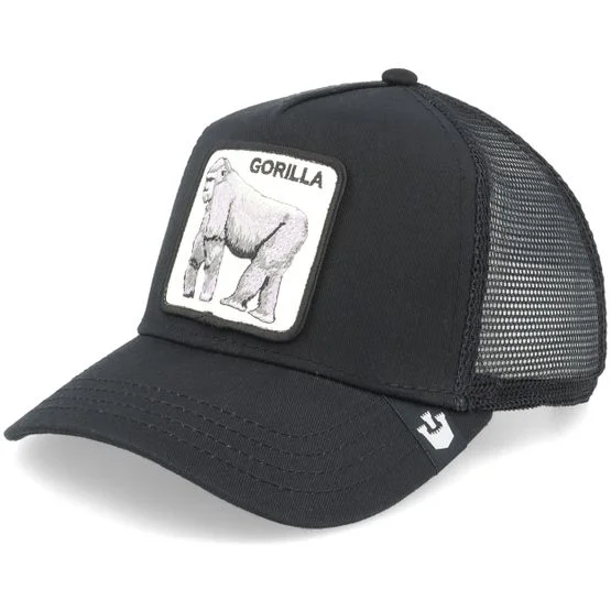 Goorin Bros. - The Gorilla Black Trucker Trucker Black Cap - @ Hatstore