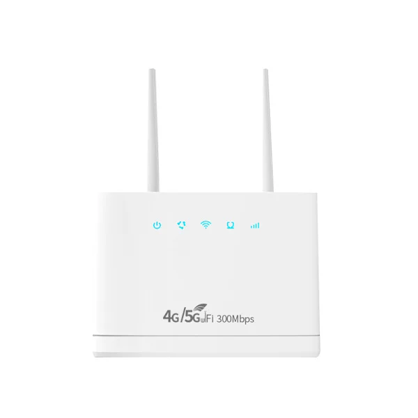 Trådlös 5G-router med SIM-kortplats, 300 Mbps höghastighetsinternet-FO-