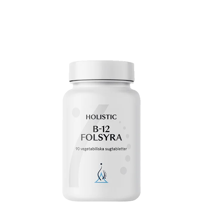B-vitamin Holistic B12 Folsyre 90 vegetabilske sugetabletter, Citrus - Bodyman.dk