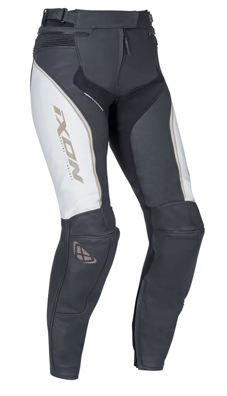 Ixon Trinity Women's MC Trousers White/Black/Gold S