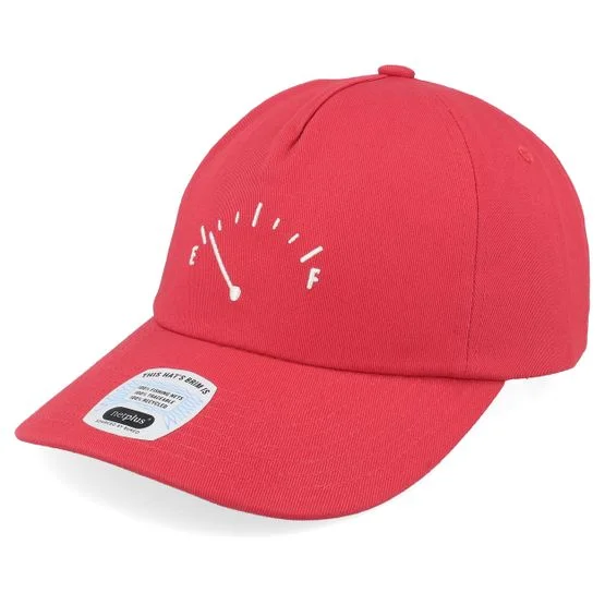 Brixton - Rood unconstructed Cap - Running On Empty Np Hat Crimson/White Dad Cap @ Hatstore