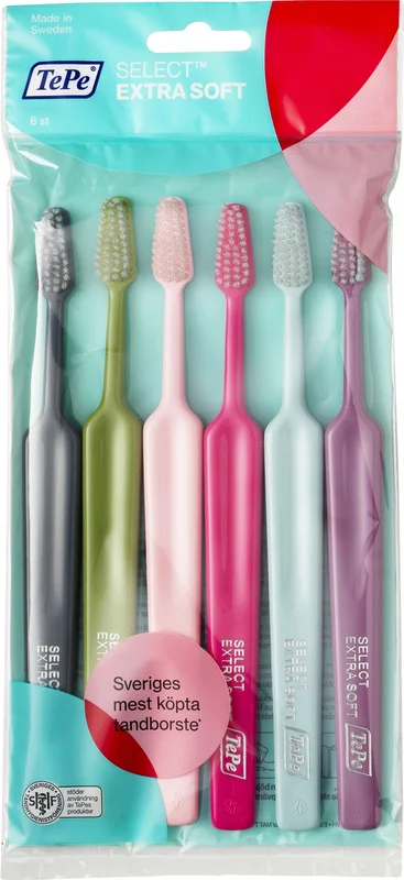 TePe Select ekstra soft tannbørste 6 stk