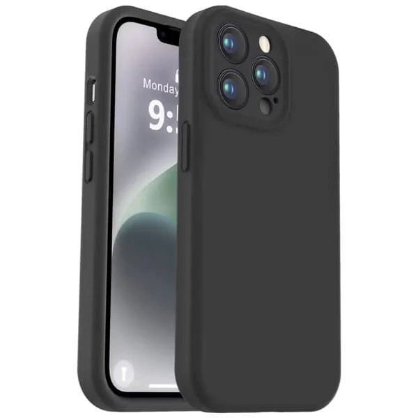 iPhone 13 Pro Matt Svart Skal - Extra Kamera Skydd