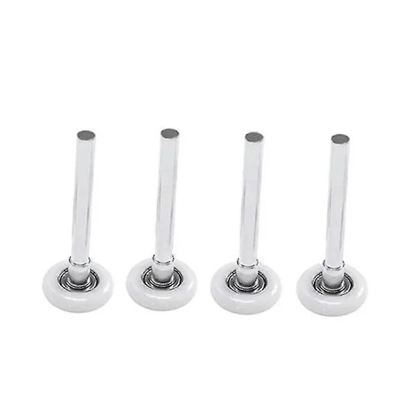 4 kraftige garageportruller i nylon med forseglede kuglelejer 105 mm 2 tommer nylon- og stålhjul