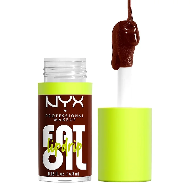Spar 25% • Køb 2, NYX PROFESSIONAL MAKEUP Fat Oil Lip Drip Lip Oil 08 Status Update, Makeup, Læber, Læbestift