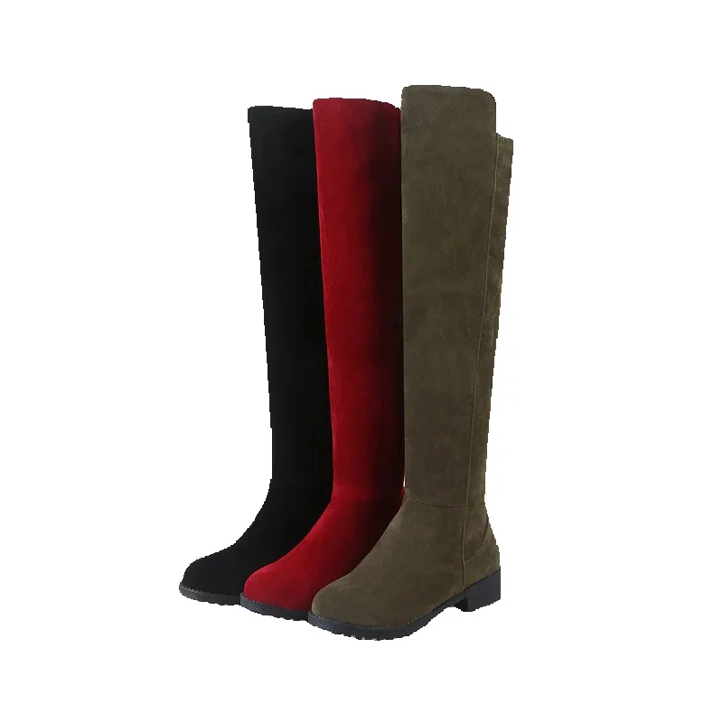 AliExpress - Bottes de moto NhydrLong avec fermeture éclair pour femme, talon haut, fermeture à glissière, vert, rouge, dame, grande taille, 33-46, 