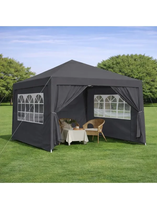 AliExpress - Faltpavillon 3 x 3 m, wasserdicht, stabil und winterfest, mit 4 Seitenwänden und 4 Sandsäcken, UV-Schutz 50+, faltbar