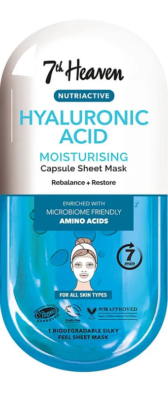 Montagne Jeunesse Hyaluronic Acid Sheet Ansigtsmaske, Hudpleje, Masker, Sheet Masker