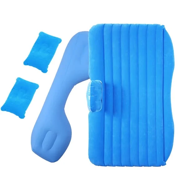 Bil Reiseseng Bil Luft Oppblåsbar Madrass Camping Sofa Baksete Hvilepute Sovematte Med Håndpumpe Universal