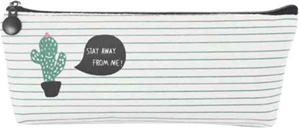 Pencil Case for Students, Zipper Pen Pouch for Desk, Foldable Pencil Holder for Girls, Boys, Ladies, Men, Teenagers