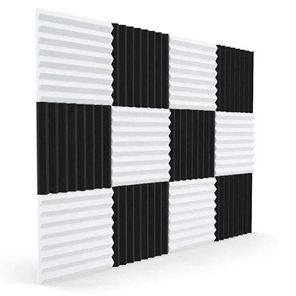 12 stk Akustiske Skumplater, Lydisolering Lyddempingspute, for Studio Tak Spillrom