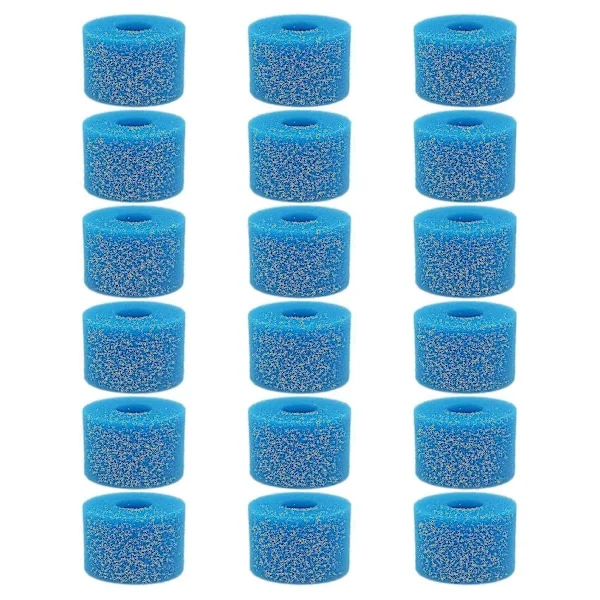 18 pcs Compatible Pure Spa Reusable Washable Foam Filters for Hot Tub S1 Type-b