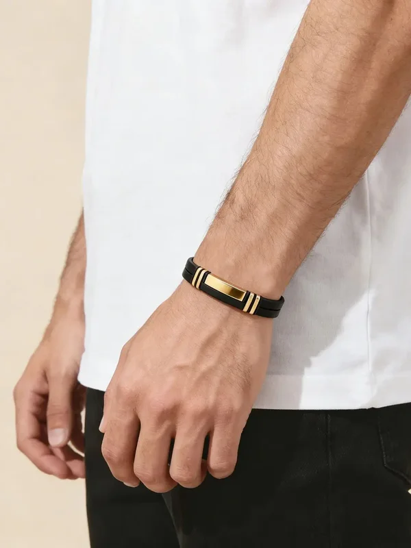AliExpress - Bracelet pour homme, bracelet en cuir tressé multi-brins, fermoir en acier inoxydable, hip-hop, streetwear, bijoux tendance, cadeau pour 