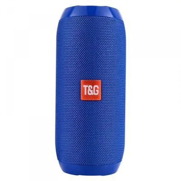 TG117 tygkonst bluetooth-högtalare utomhus vattentät subwoofer dubbel membran högkvalitativ bärbar plug-in tecknad högtalare Blå