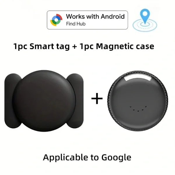 Fordons- och bil-GPS-spårare, GPS-bilspårare i realtid, kompatibel med Hitta min enhet (endast iOS), med magnetiskt fodral.